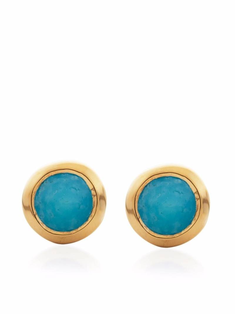 Monica Vinader mini Gem stud earrings - Gold von Monica Vinader