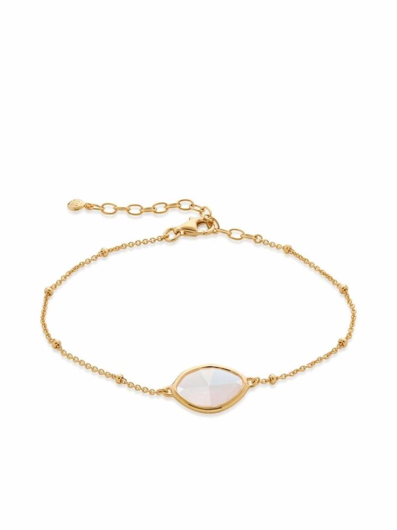 Monica Vinader moonstone petal bracelet - Gold von Monica Vinader