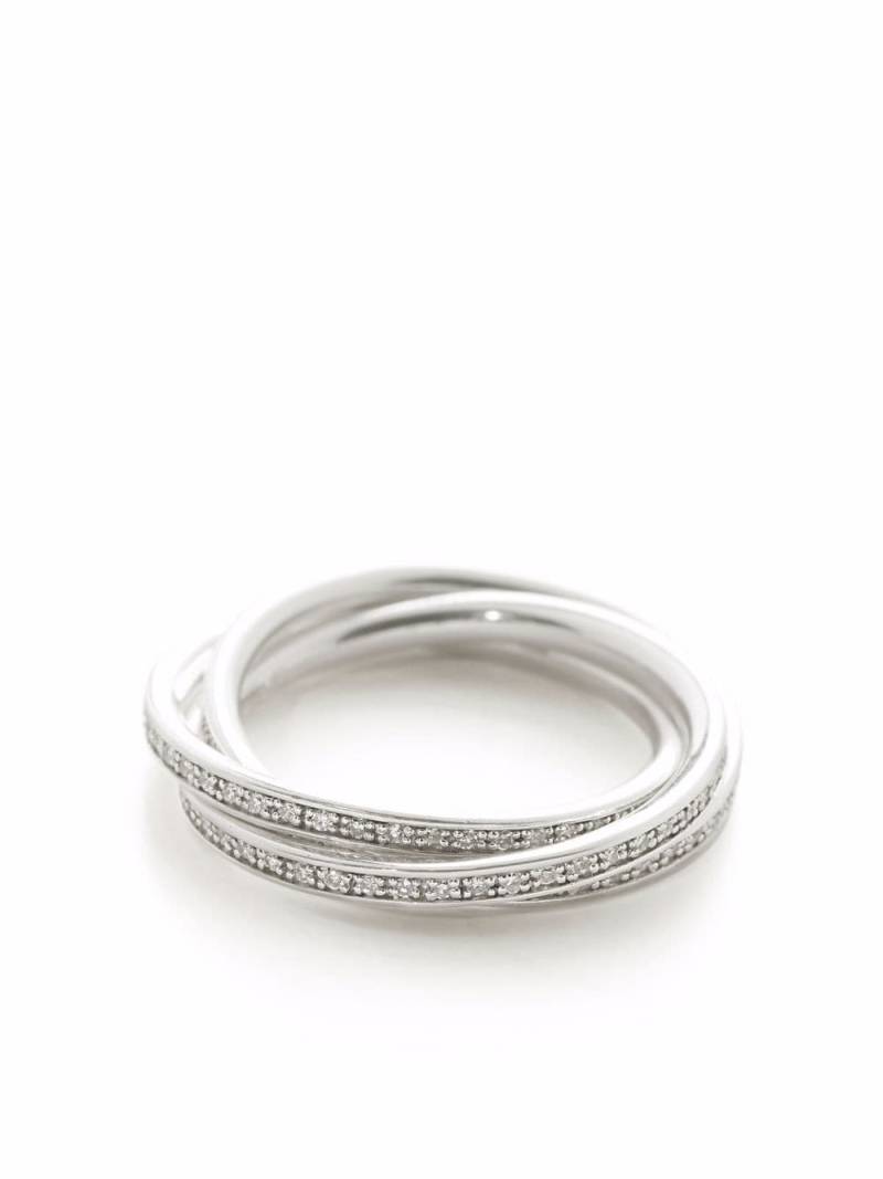 Monica Vinader sterling silver diamond wedding ring von Monica Vinader