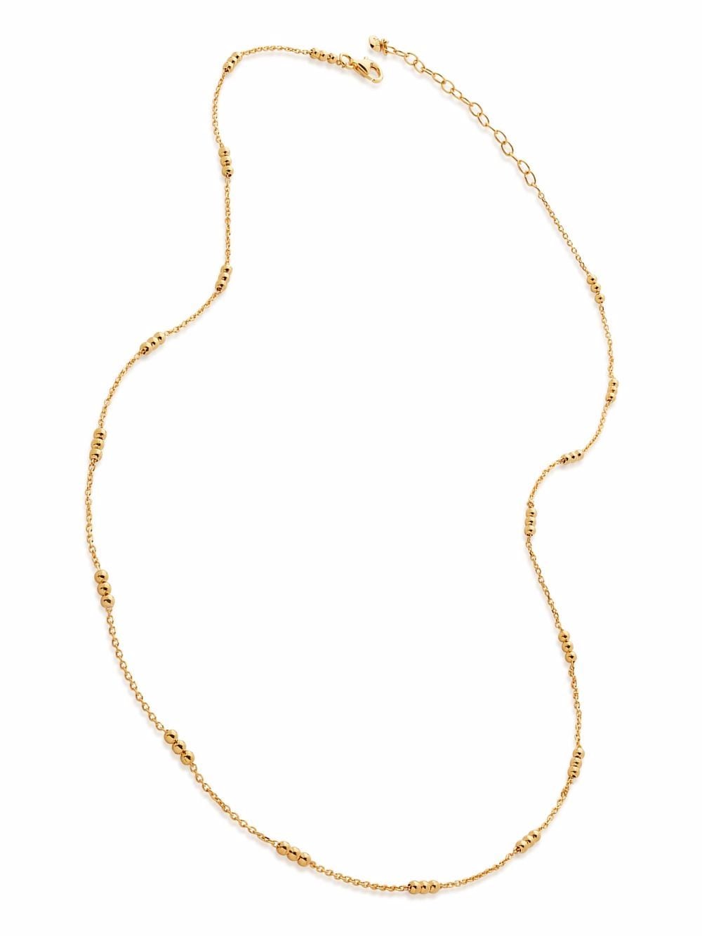 Monica Vinader triple beaded 18-20" chain necklace - Gold von Monica Vinader