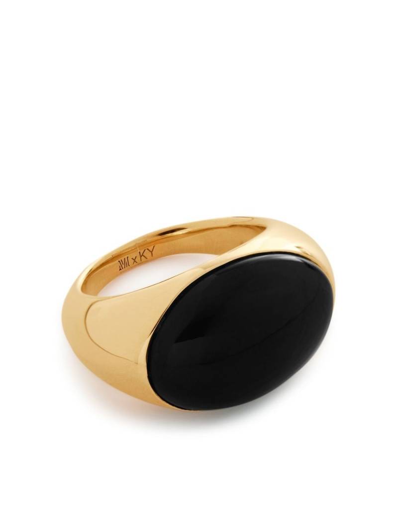 Monica Vinader x Kate Young gemstone ring - Gold von Monica Vinader