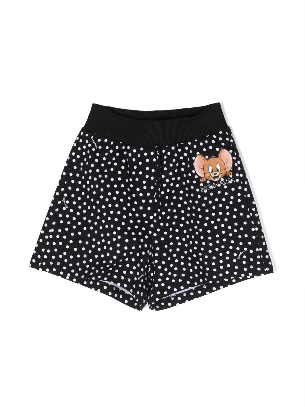 Monnalisa Jerry-print detail shorts - Black von Monnalisa