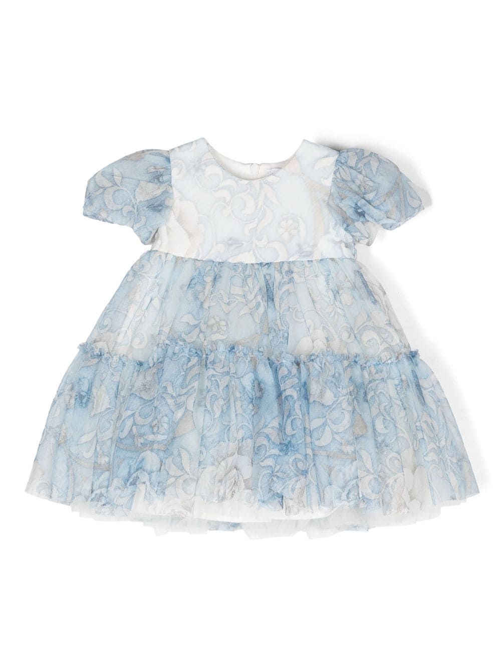 Monnalisa Little Princess tiered tulle dress - Blue von Monnalisa