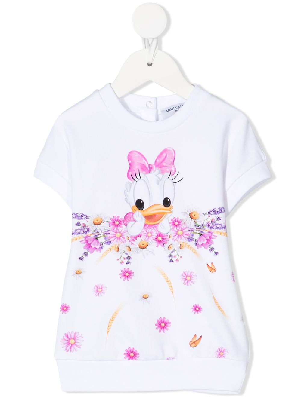 Monnalisa Daisy Duck sweatshirt dress - White von Monnalisa