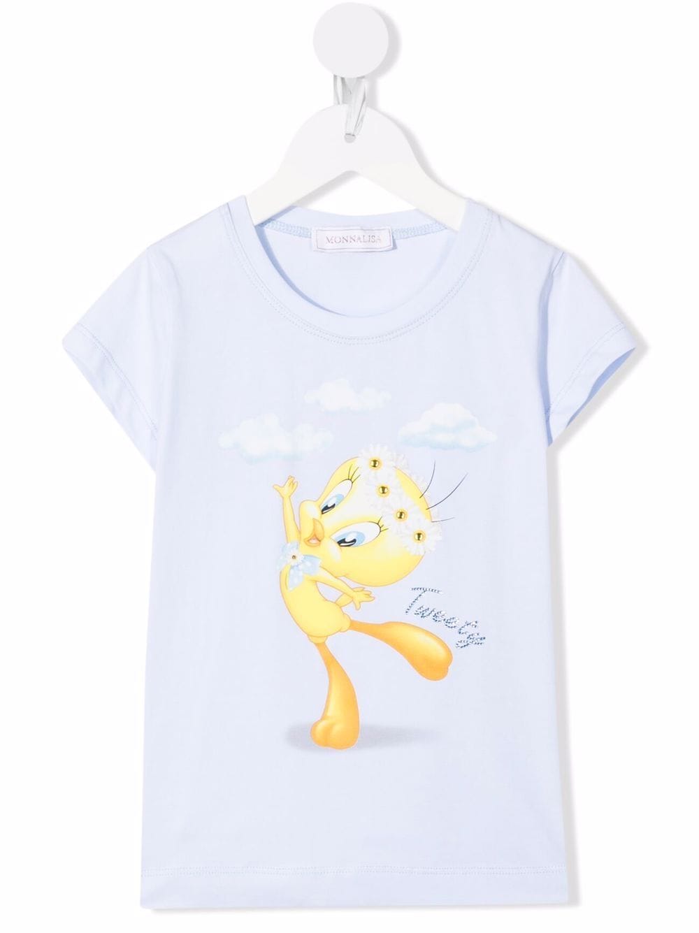 Monnalisa Tweety print T-shirt - Blue von Monnalisa