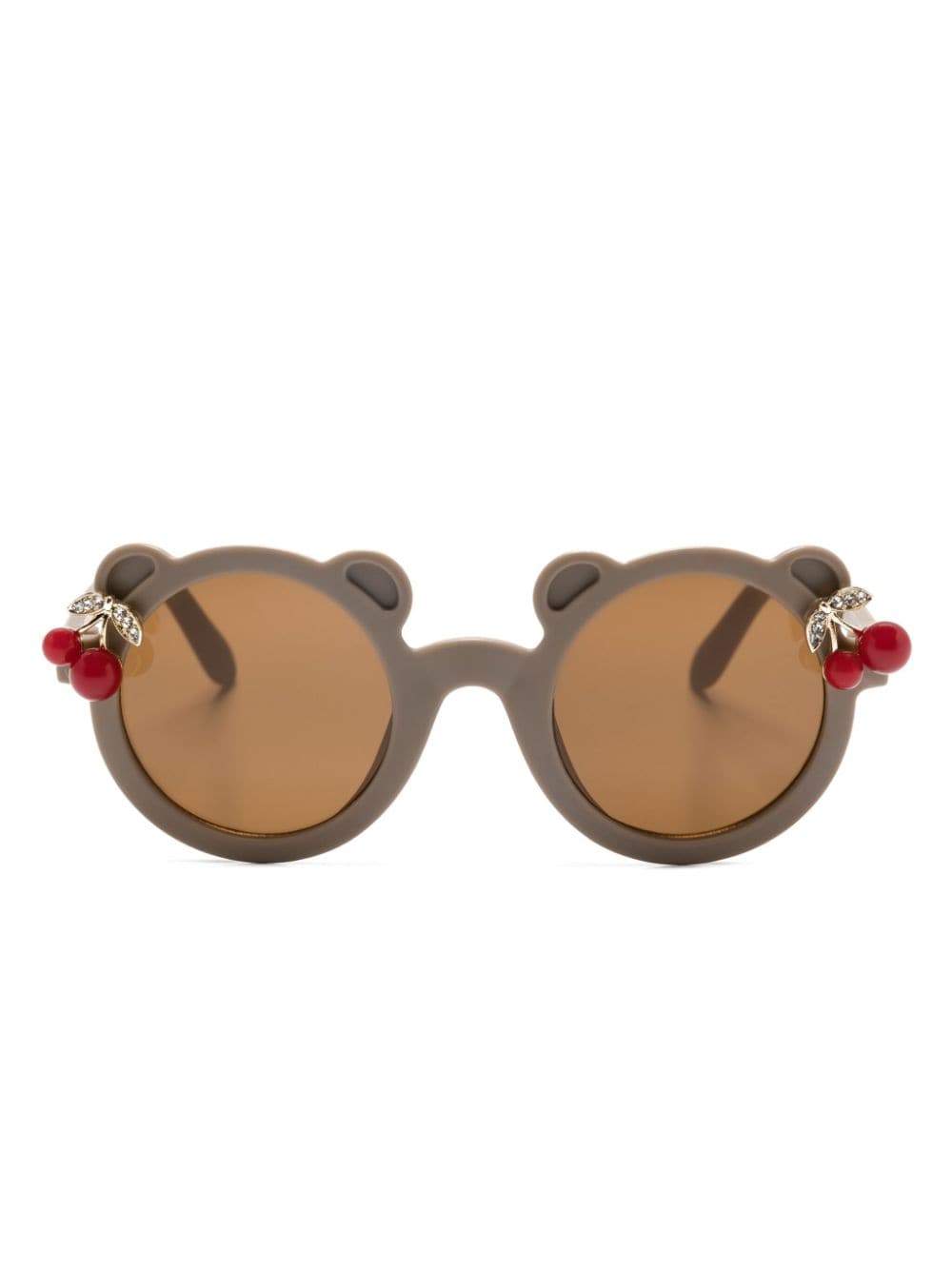 Monnalisa appliqué-detail round-frame sunglasses - Neutrals von Monnalisa