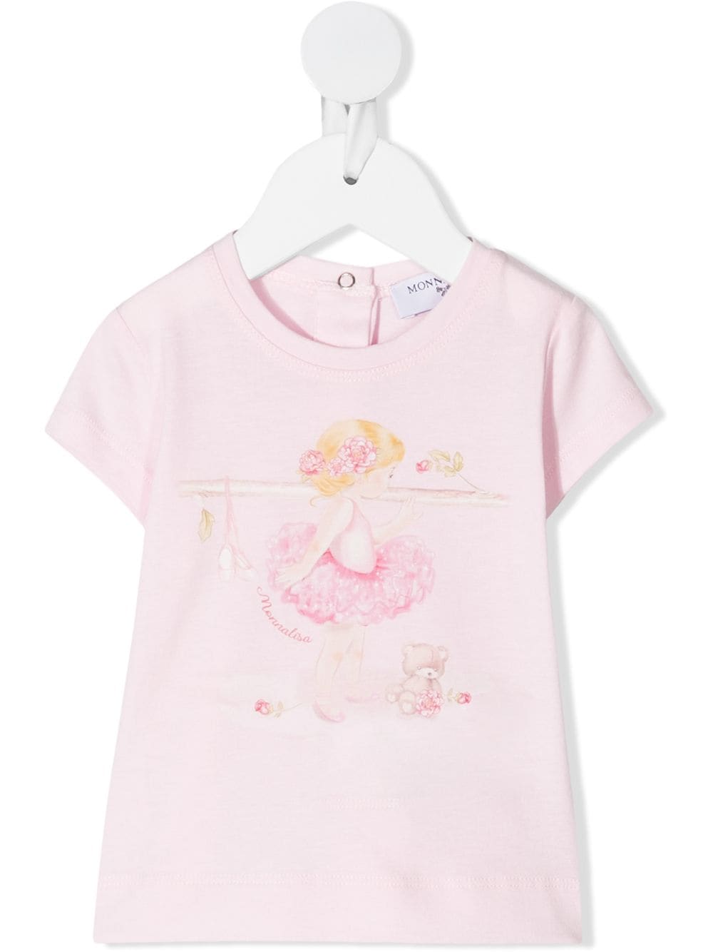 Monnalisa ballerina print T-shirt - Pink von Monnalisa