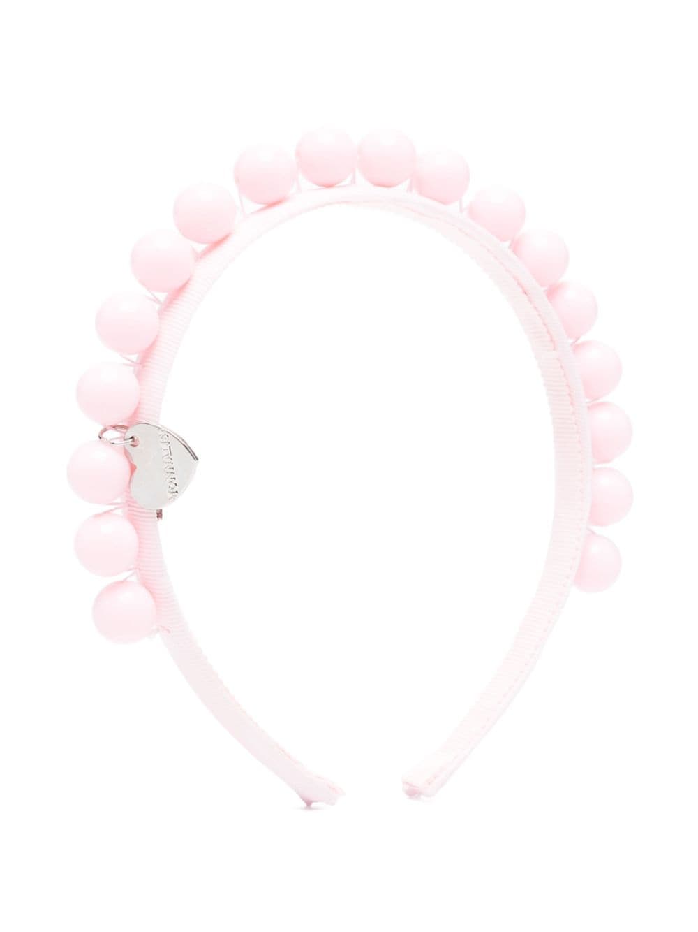 Monnalisa bead-embellished headband - Pink von Monnalisa
