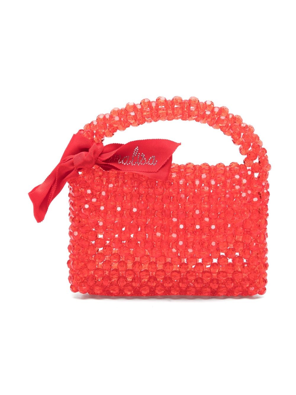 Monnalisa bead-embellished tote bag - Red von Monnalisa