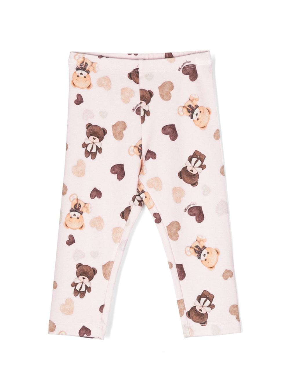 Monnalisa bear-print leggings - Pink von Monnalisa