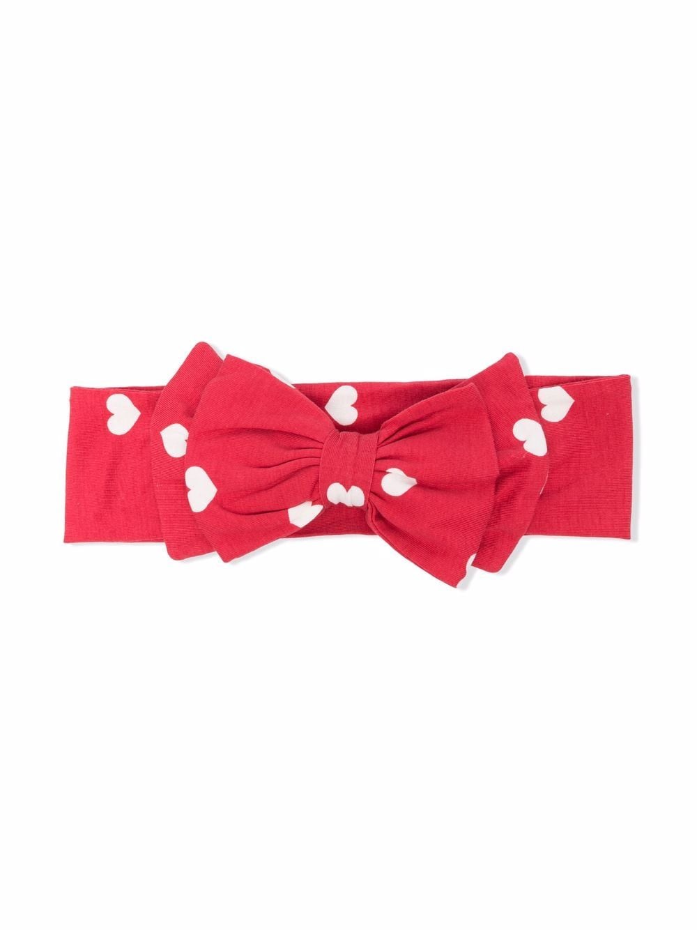 Monnalisa bow-detail polka dot hairband - Red von Monnalisa