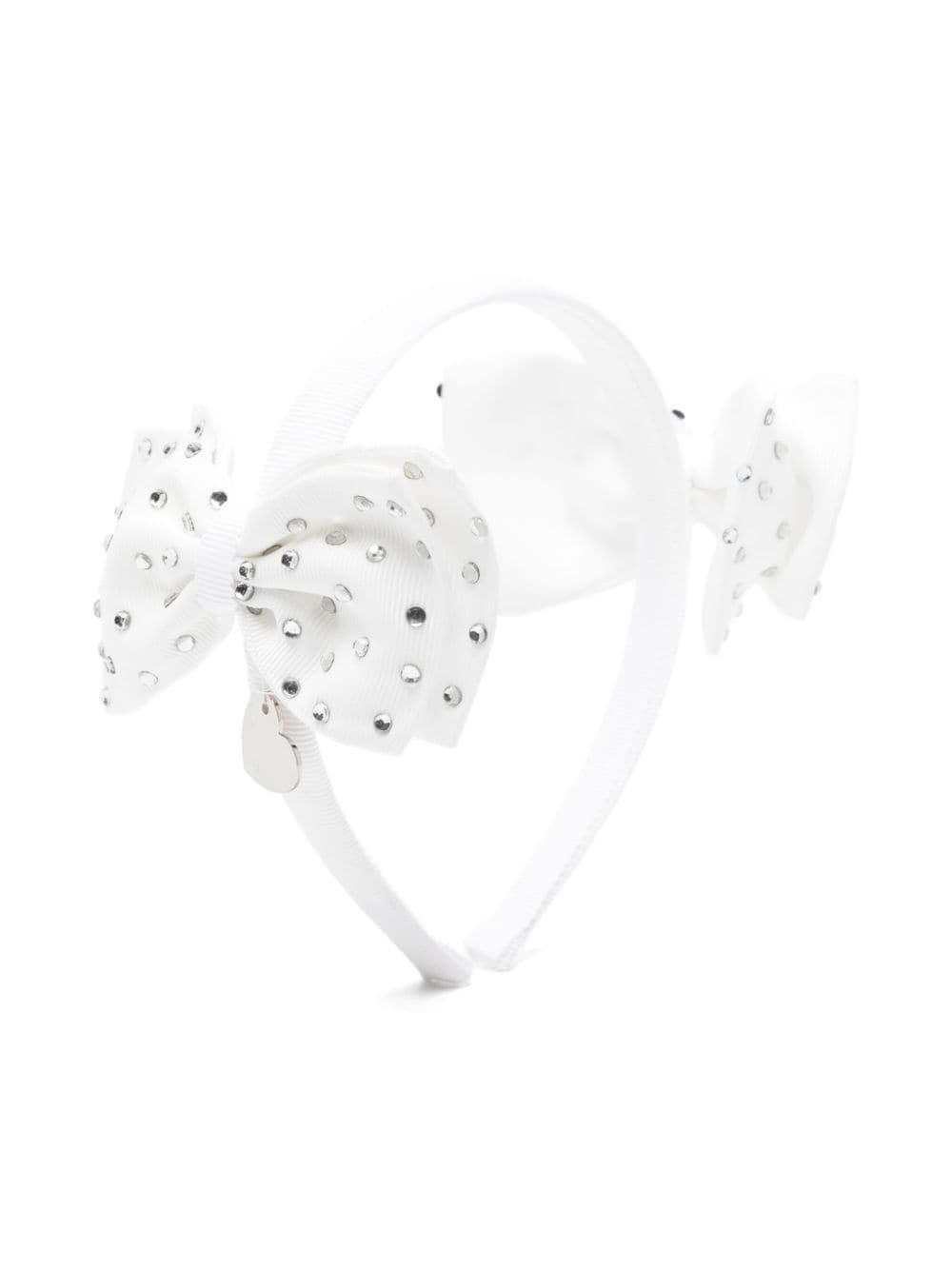 Monnalisa bow-embellished head band - White von Monnalisa