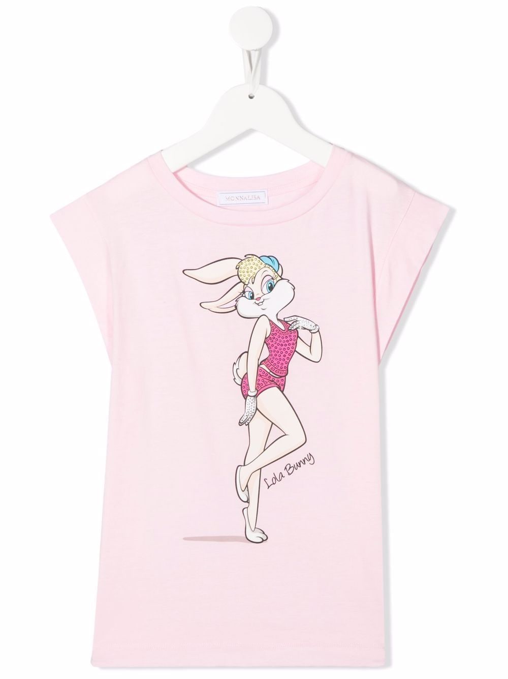 Monnalisa cartoon-print cotton T-shirt - Pink von Monnalisa