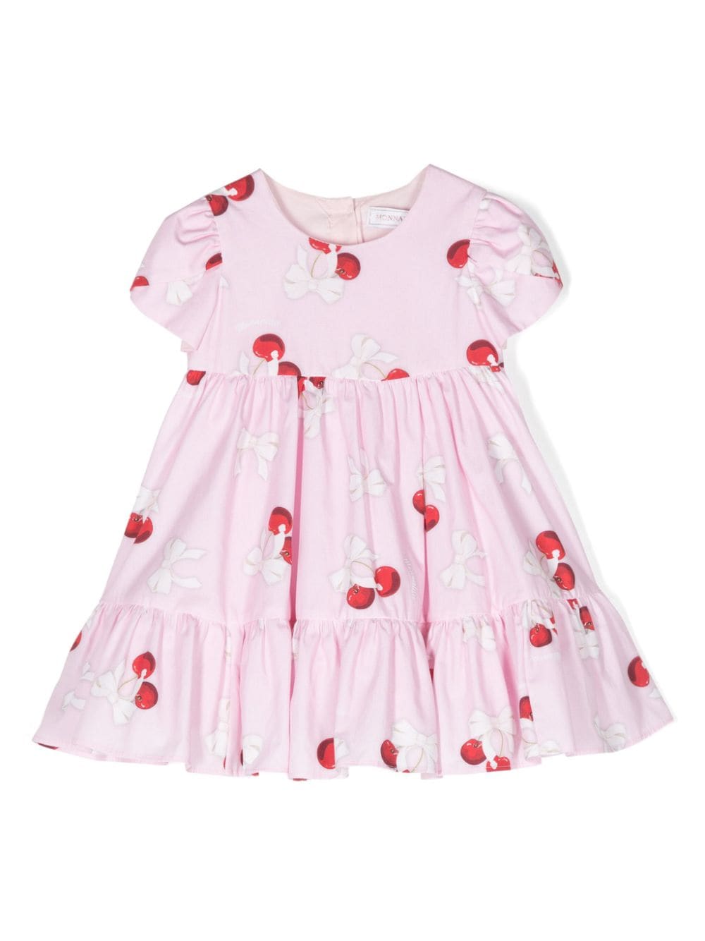 Monnalisa cherry bow-print dress - Pink von Monnalisa