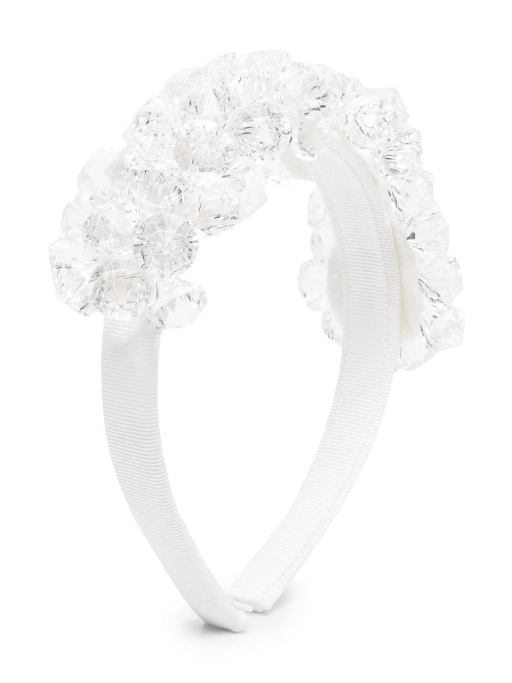 Monnalisa crystal-bead hairband - White von Monnalisa