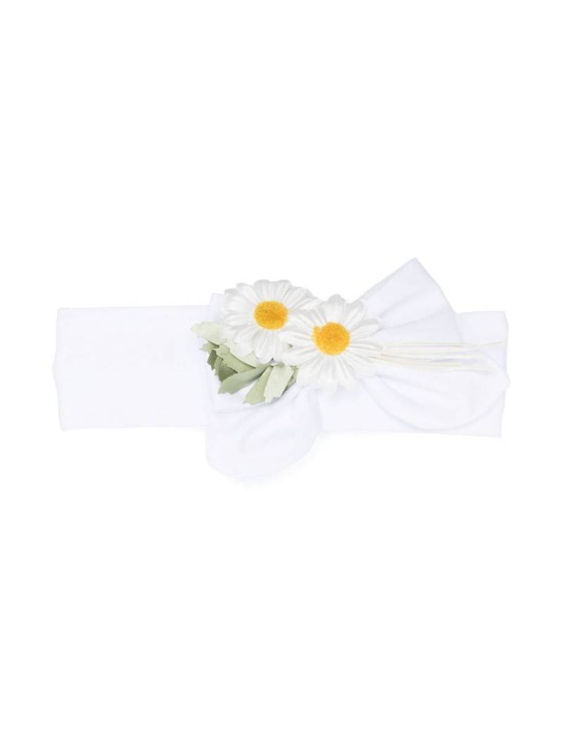 Monnalisa daisy-appliqué headband - White von Monnalisa