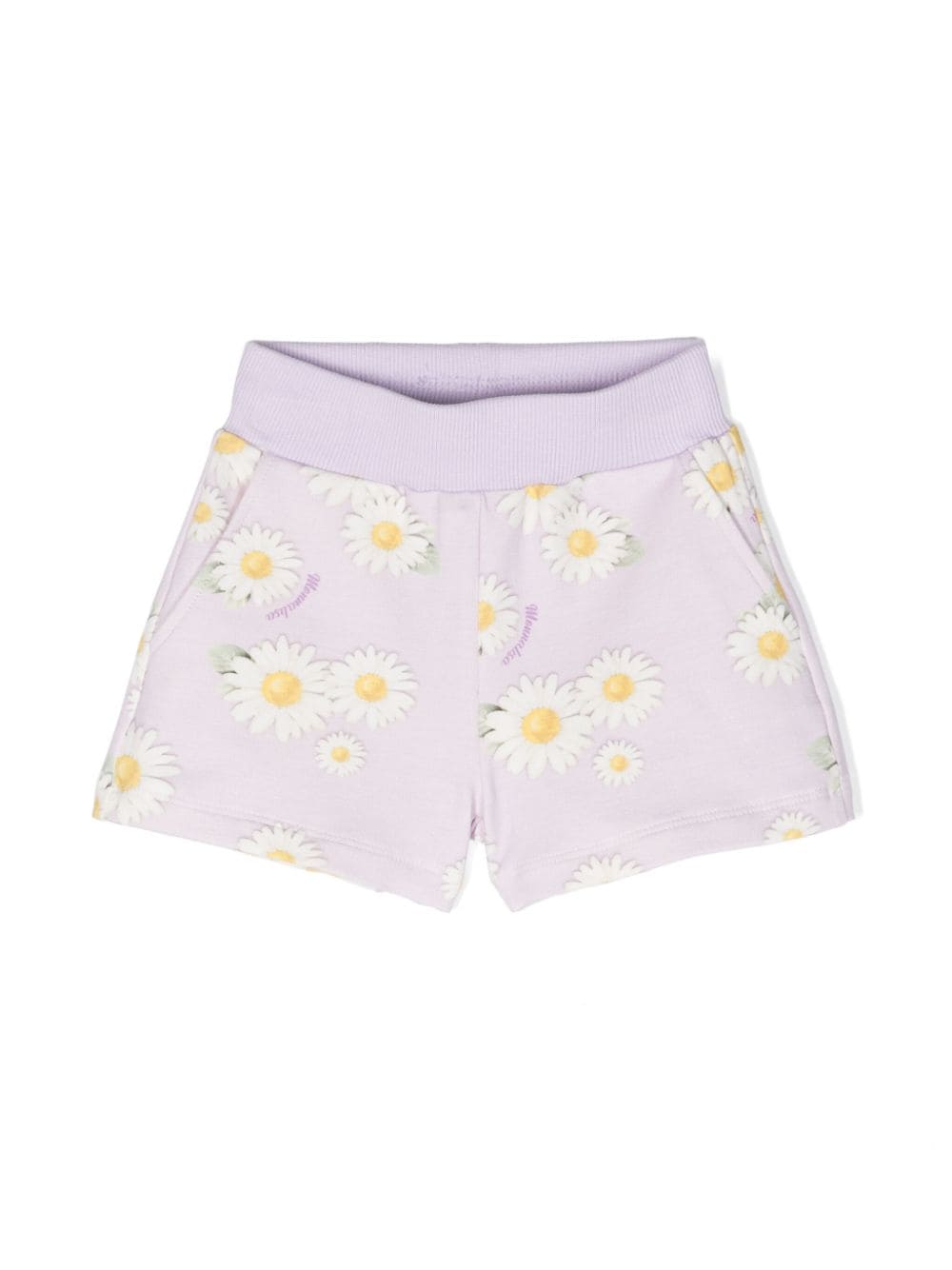 Monnalisa daisy-print stretch-cotton shorts - Purple von Monnalisa