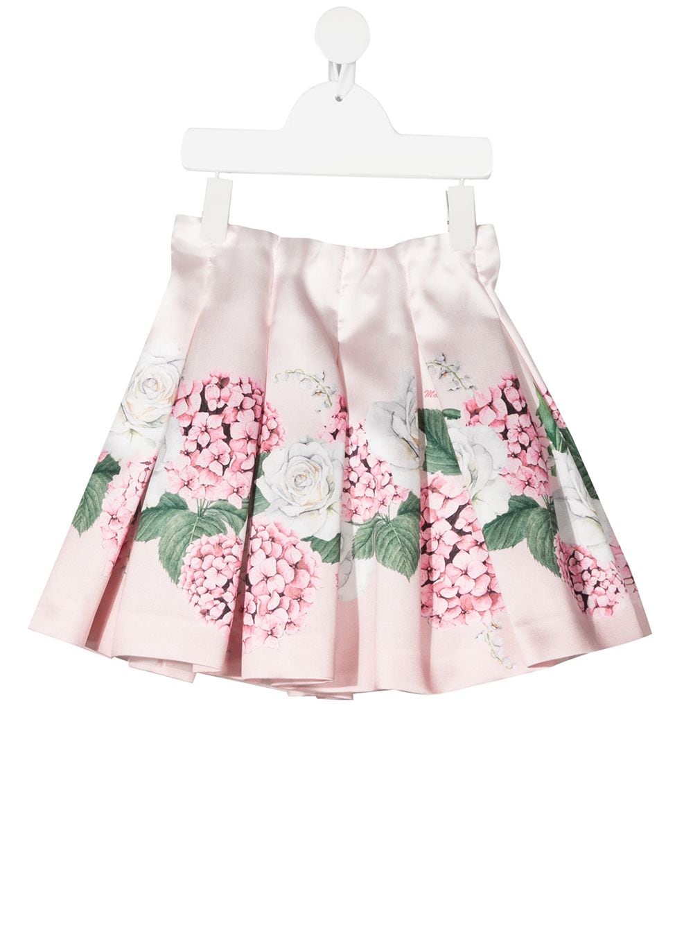 Monnalisa floral-print pleated skirt - Pink von Monnalisa