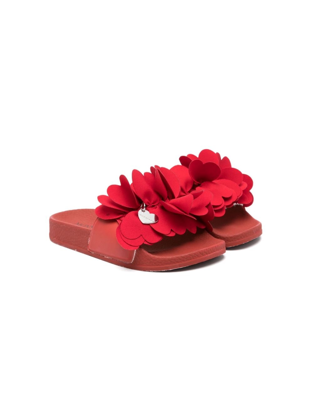 Monnalisa flower-detail flip flops - Red von Monnalisa
