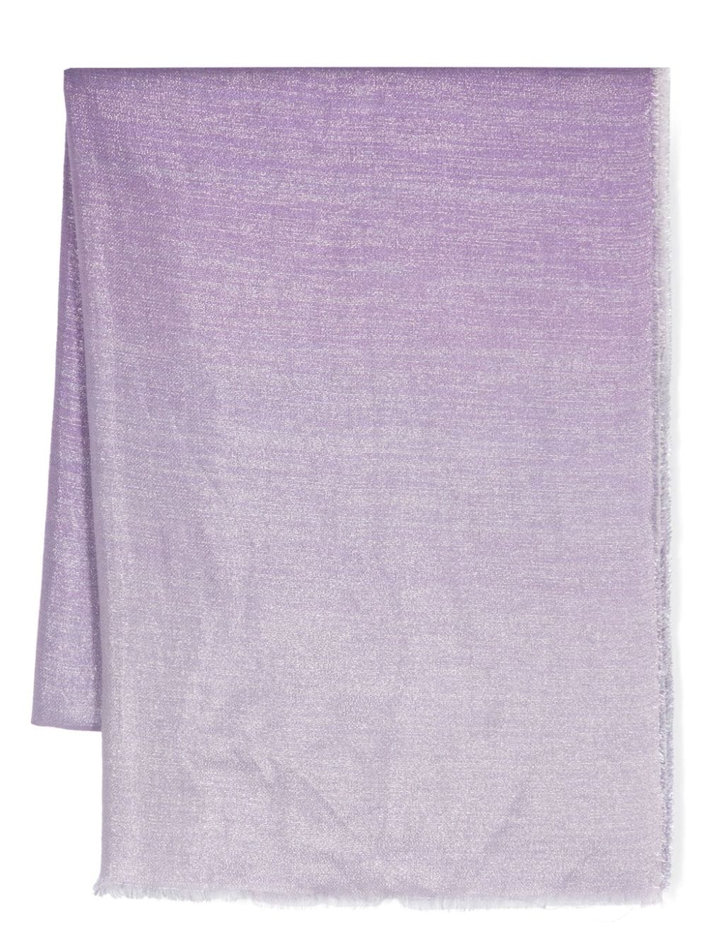 Monnalisa frayed metallic-threading scarf - Purple von Monnalisa