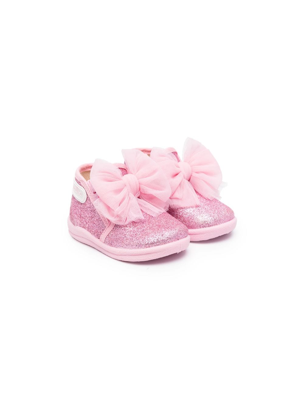 Monnalisa glitter-embellished ankle boots - Pink von Monnalisa