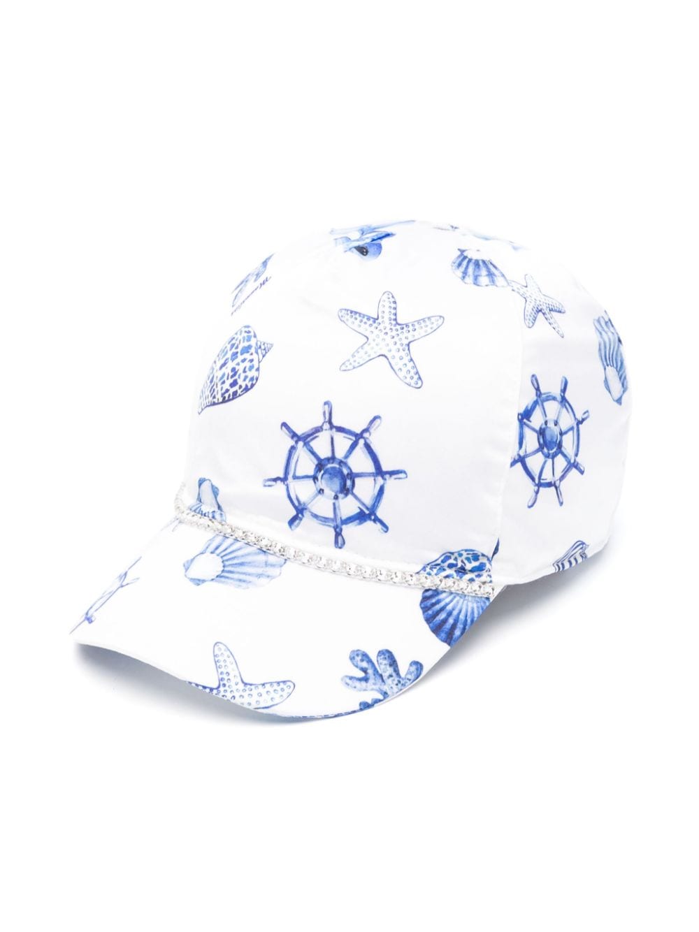 Monnalisa graphic-print baseball cap - White von Monnalisa