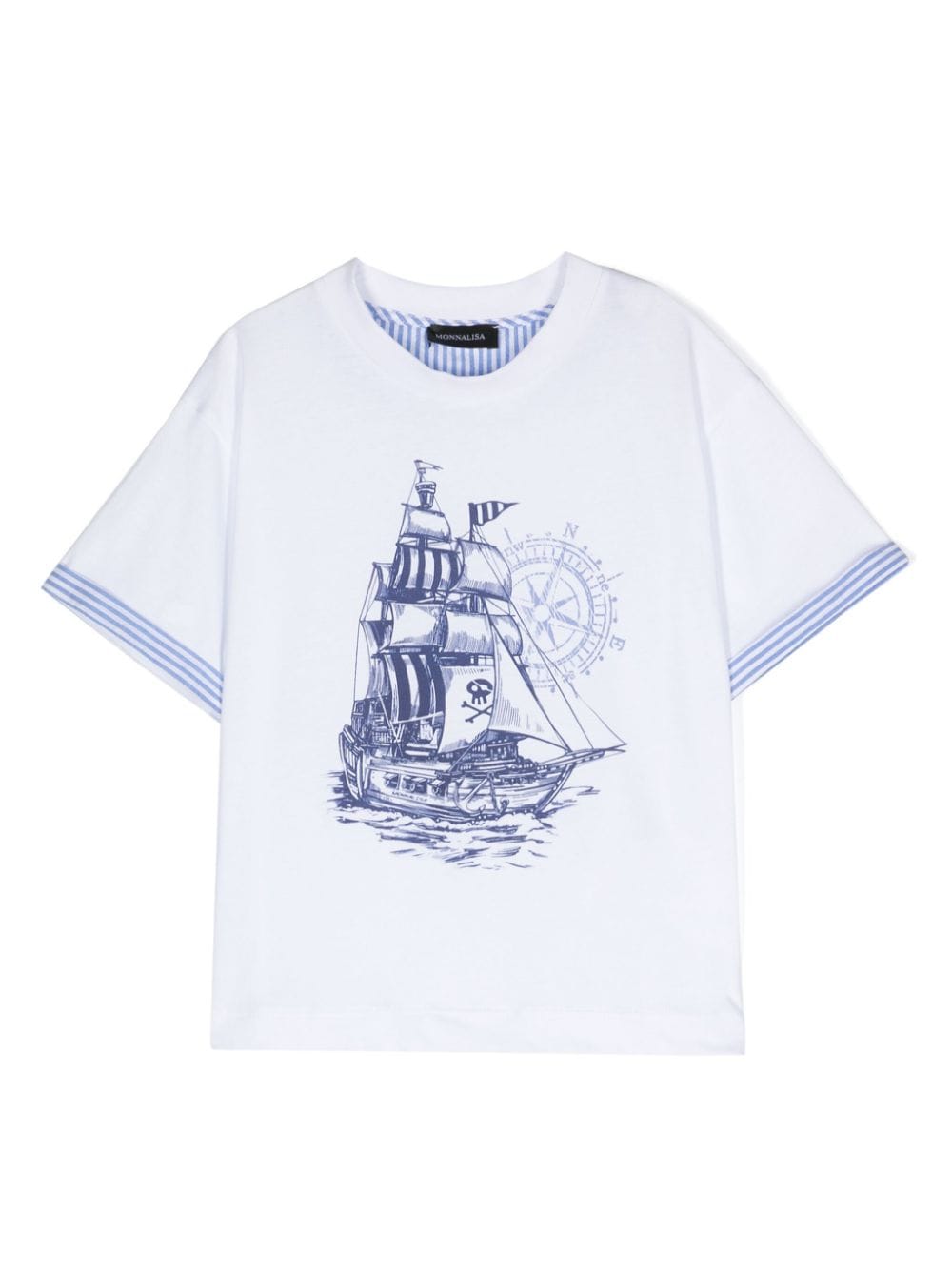 Monnalisa graphic-print cotton T-shirt - White von Monnalisa