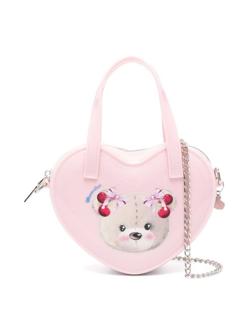 Monnalisa heart-motif cross body bag - Pink von Monnalisa