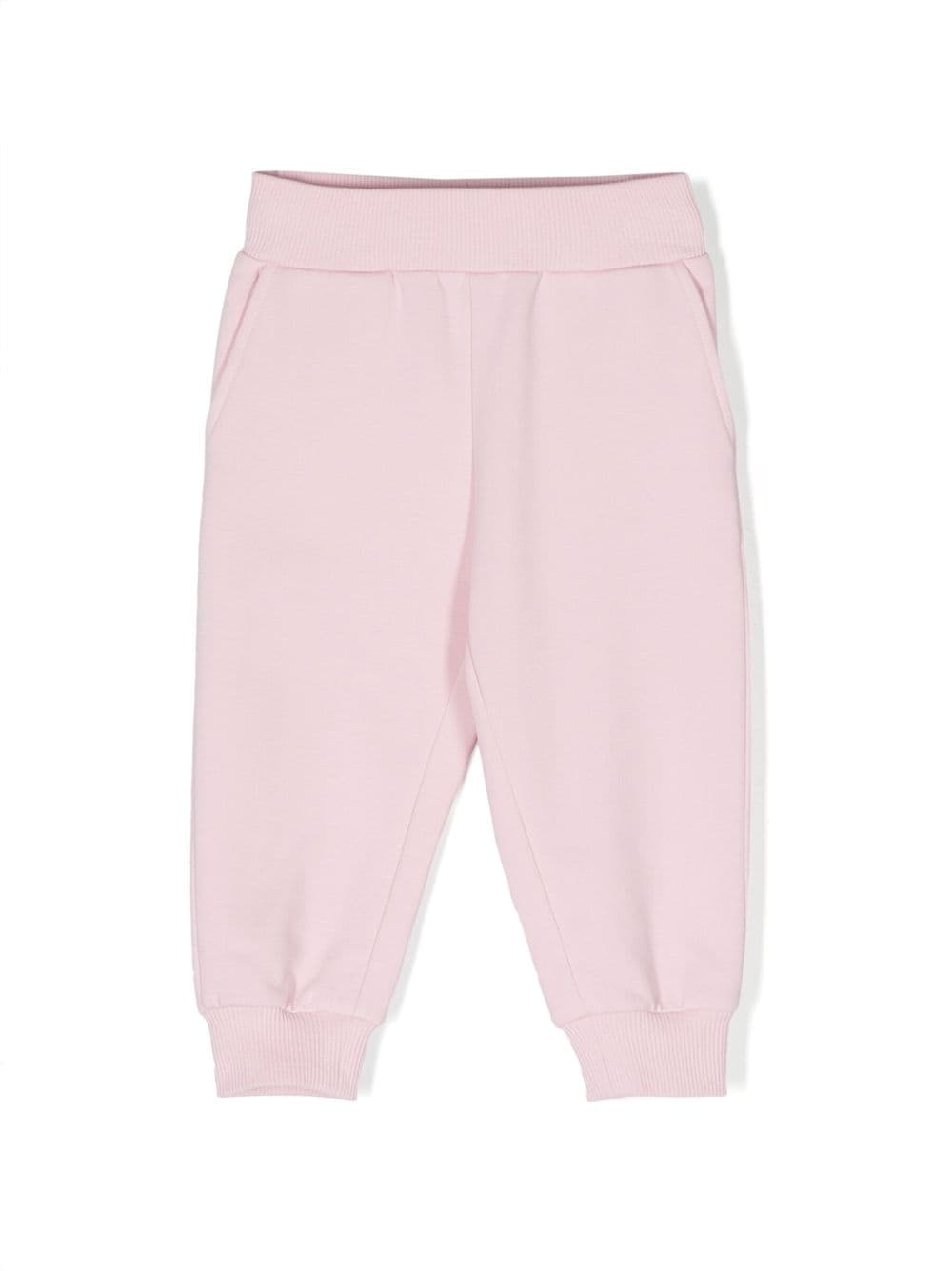 Monnalisa heart-patch cotton track pants - Pink von Monnalisa