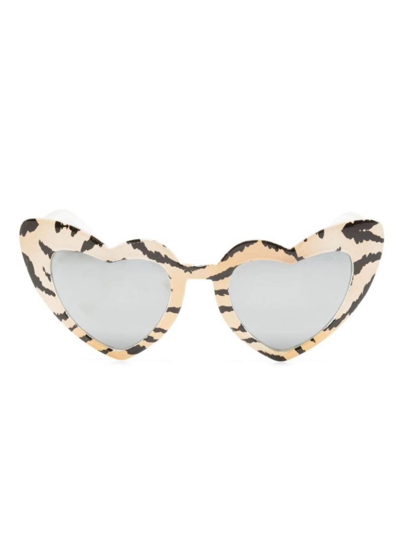Monnalisa heart-shape frame sunglasses - Neutrals von Monnalisa
