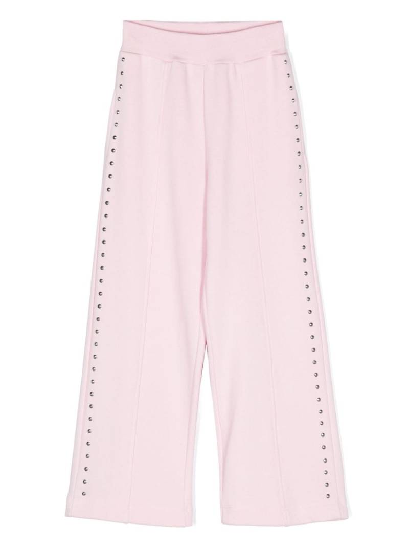 Monnalisa high-waist wide-leg track pants - Pink von Monnalisa