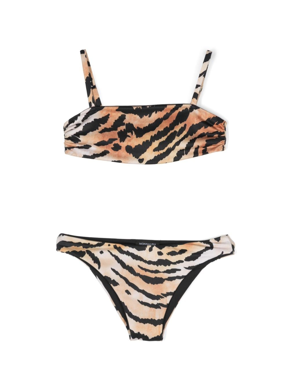 Monnalisa leopard-print bikini - Black von Monnalisa