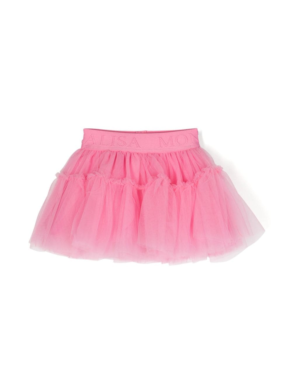 Monnalisa logo-waistband tutu skirt - Pink von Monnalisa