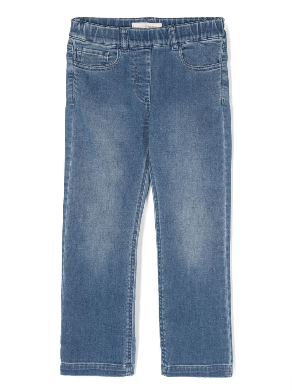 Monnalisa mid-wash straight-leg jeans - Blue von Monnalisa