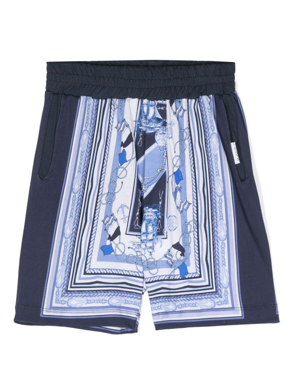 Monnalisa nautical-printed shorts - Blue von Monnalisa