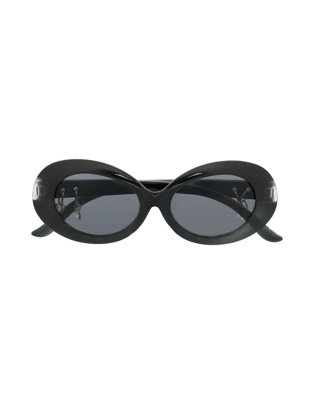 Monnalisa oval-frame sunglasses - Black von Monnalisa