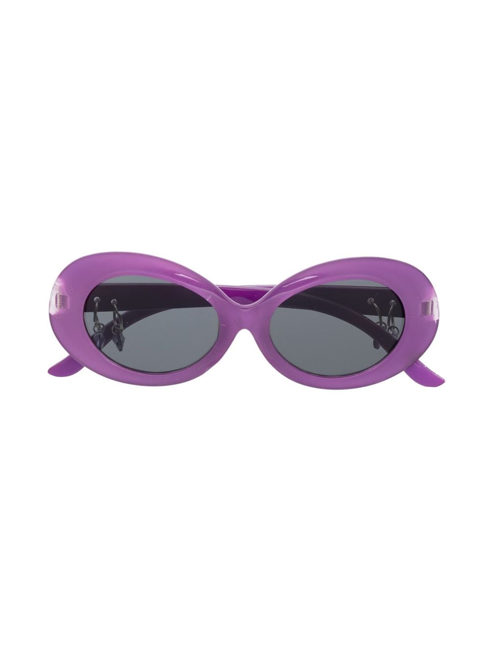 Monnalisa oval-frame sunglasses - Purple von Monnalisa
