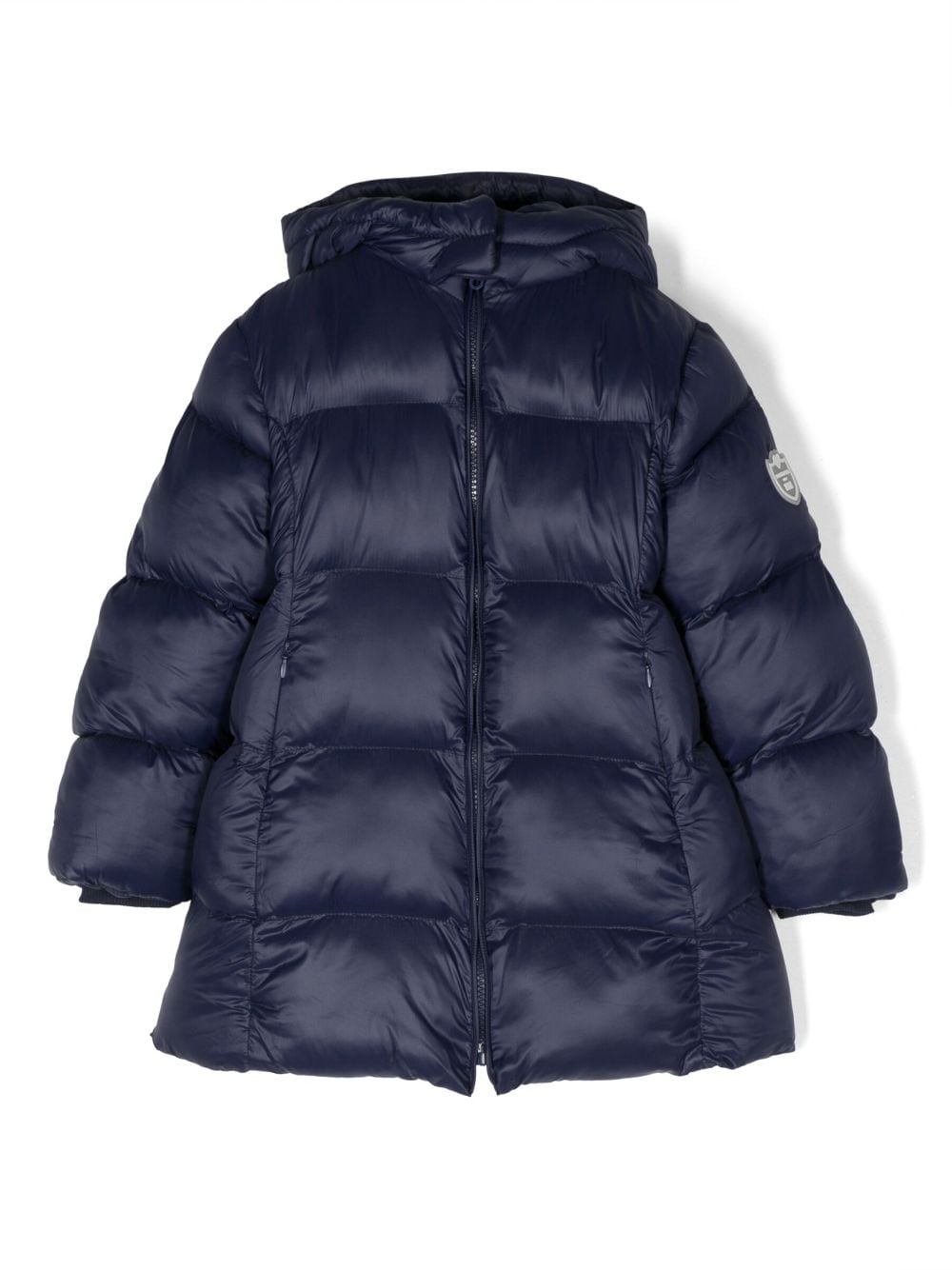 Monnalisa padded hooded coat - Blue von Monnalisa