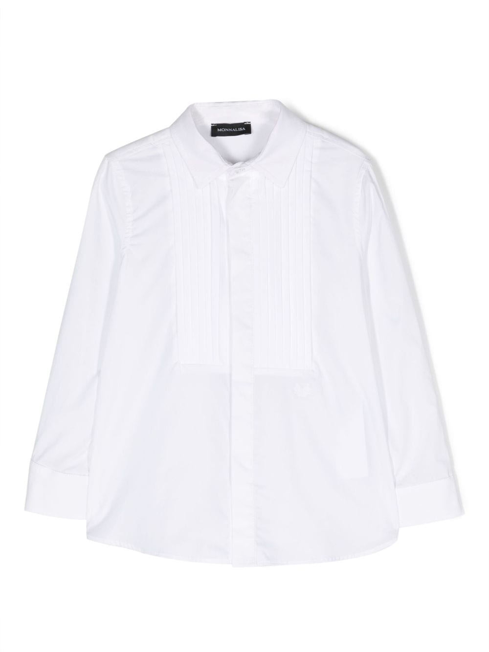 Monnalisa pintuck-detail cotton shirt - White von Monnalisa