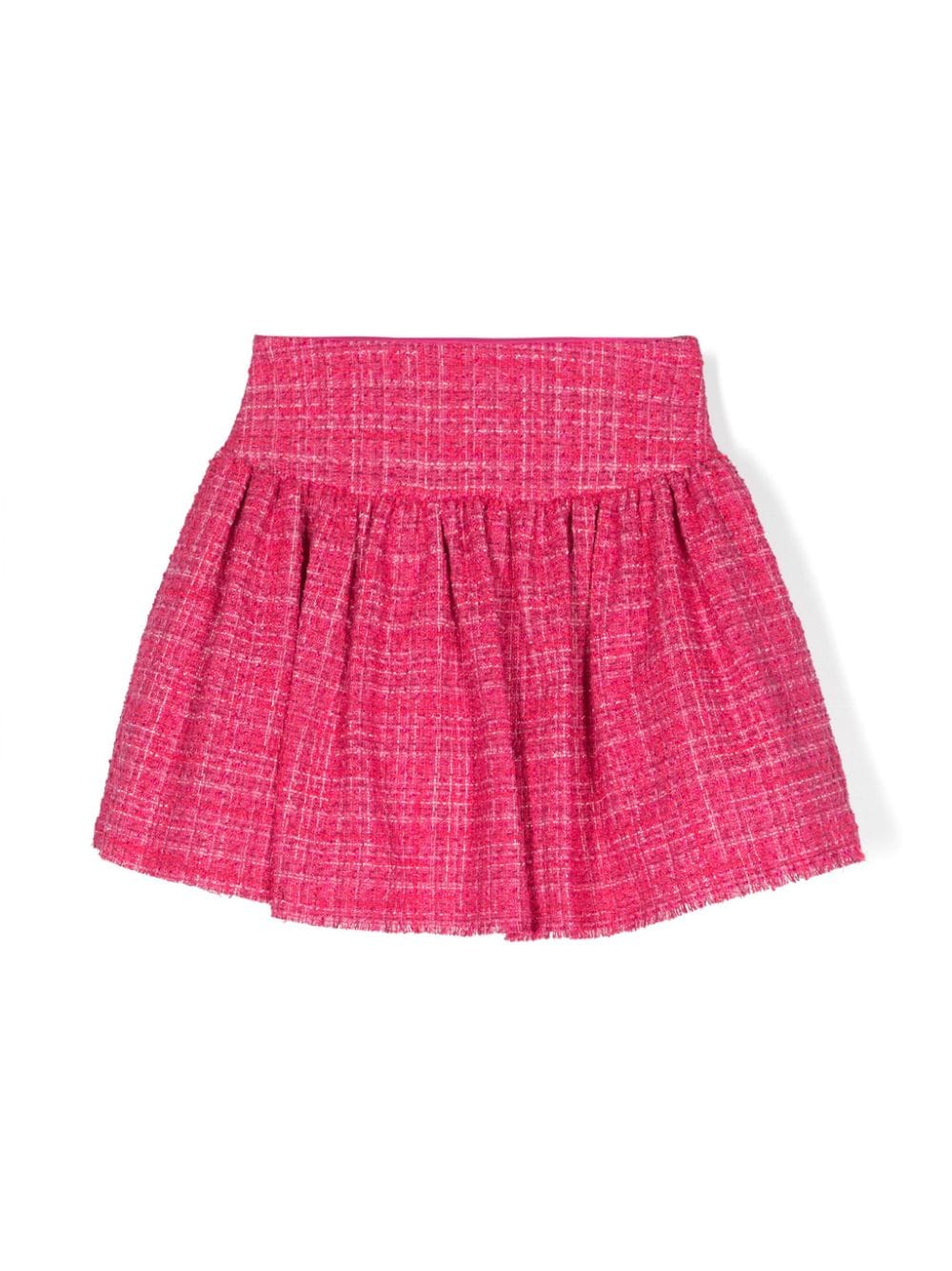 Monnalisa pleated high-waist skirt - Pink von Monnalisa