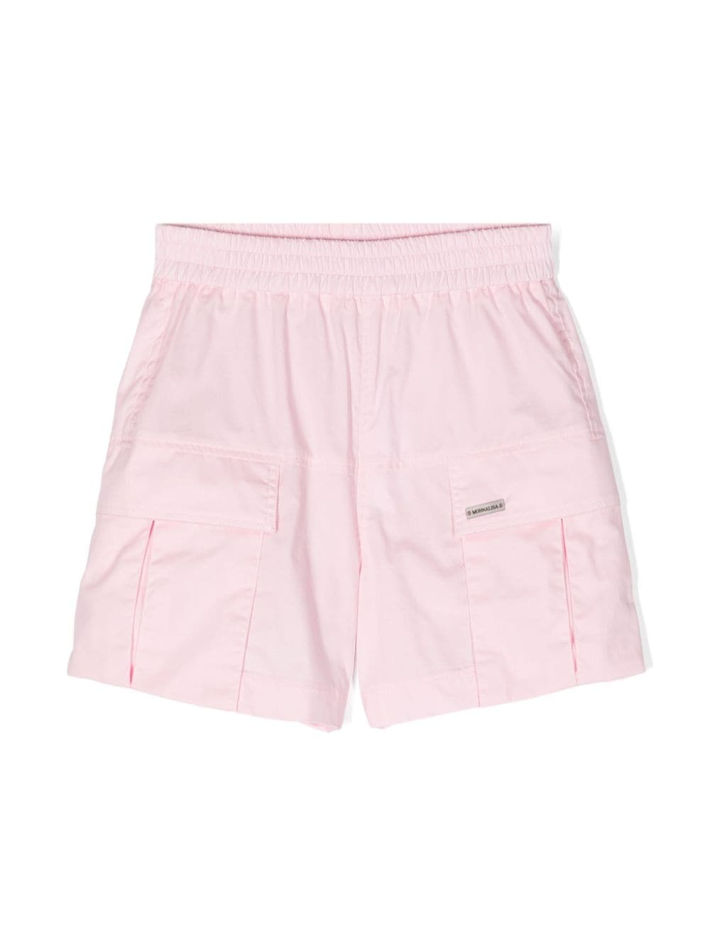 Monnalisa poplin cargo shorts - Pink von Monnalisa