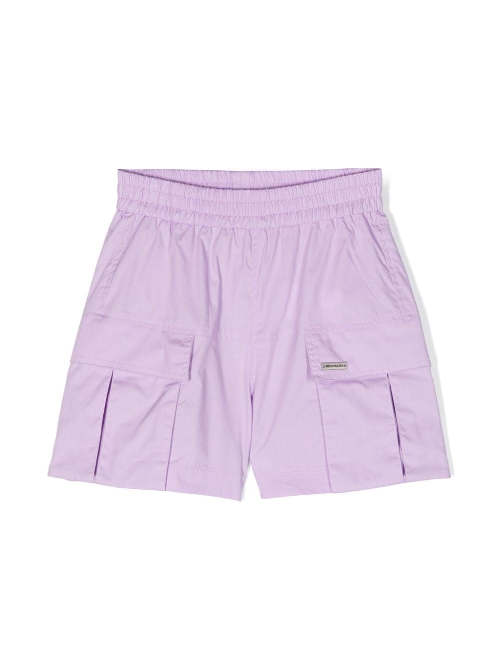 Monnalisa poplin cargo shorts - Purple von Monnalisa