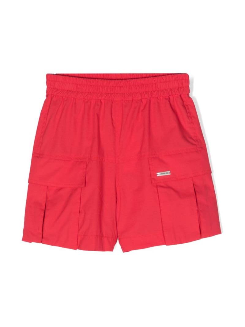 Monnalisa poplin cargo shorts - Red von Monnalisa