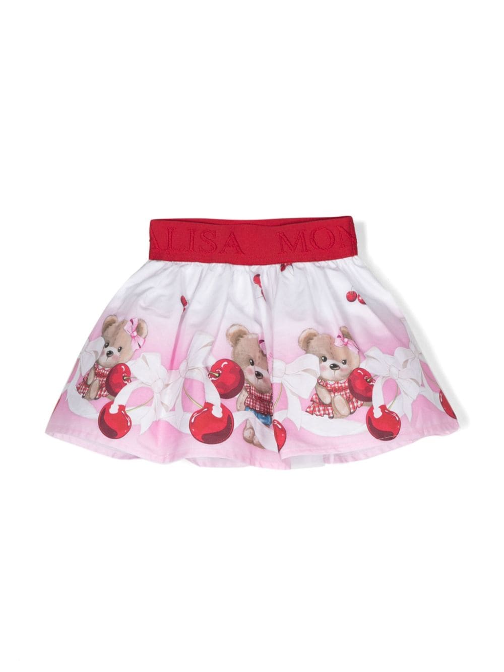 Monnalisa printed flared skirt - Pink von Monnalisa