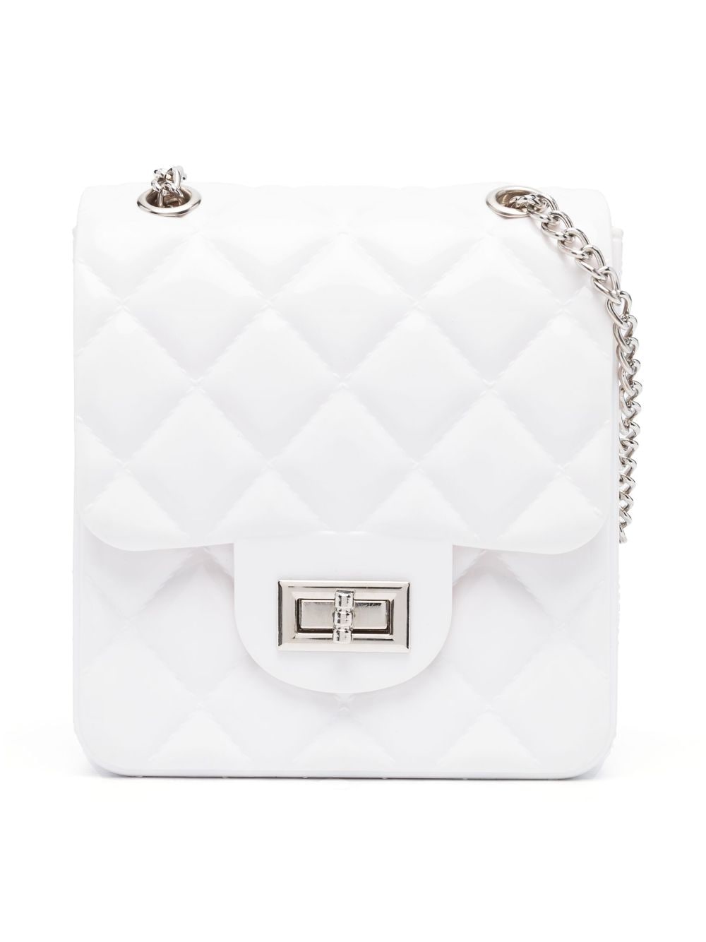 Monnalisa quilted shoulder bag - White von Monnalisa