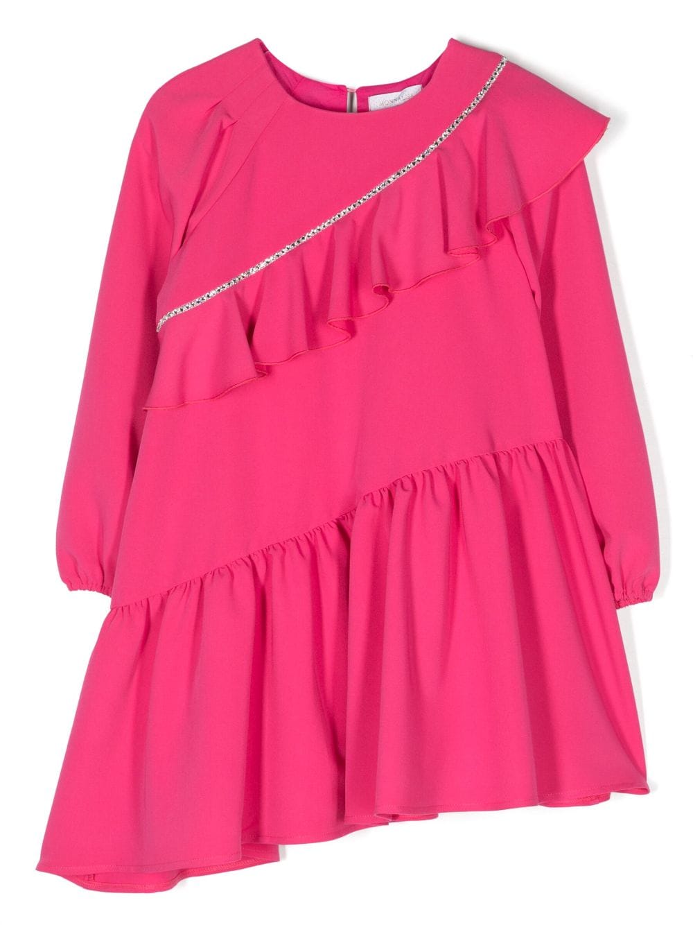 Monnalisa rhinestone-embellished asymmetric dress - Pink von Monnalisa