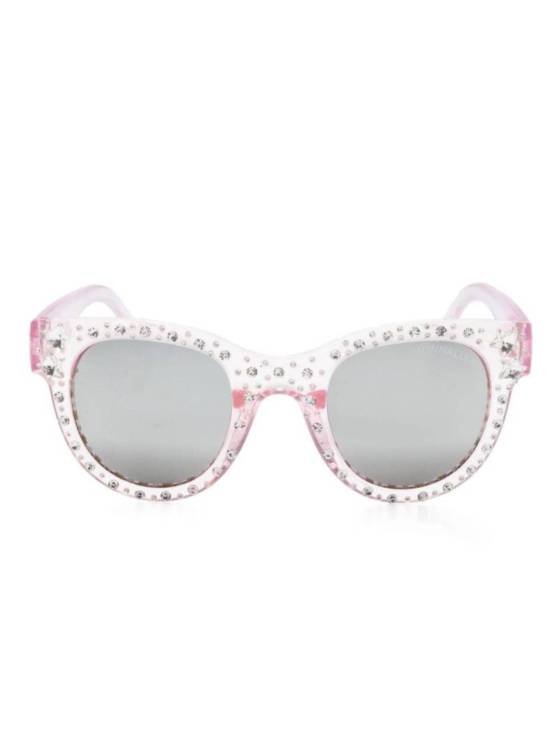 Monnalisa rhinestone-embellished cat-eye sunglasses - Pink von Monnalisa