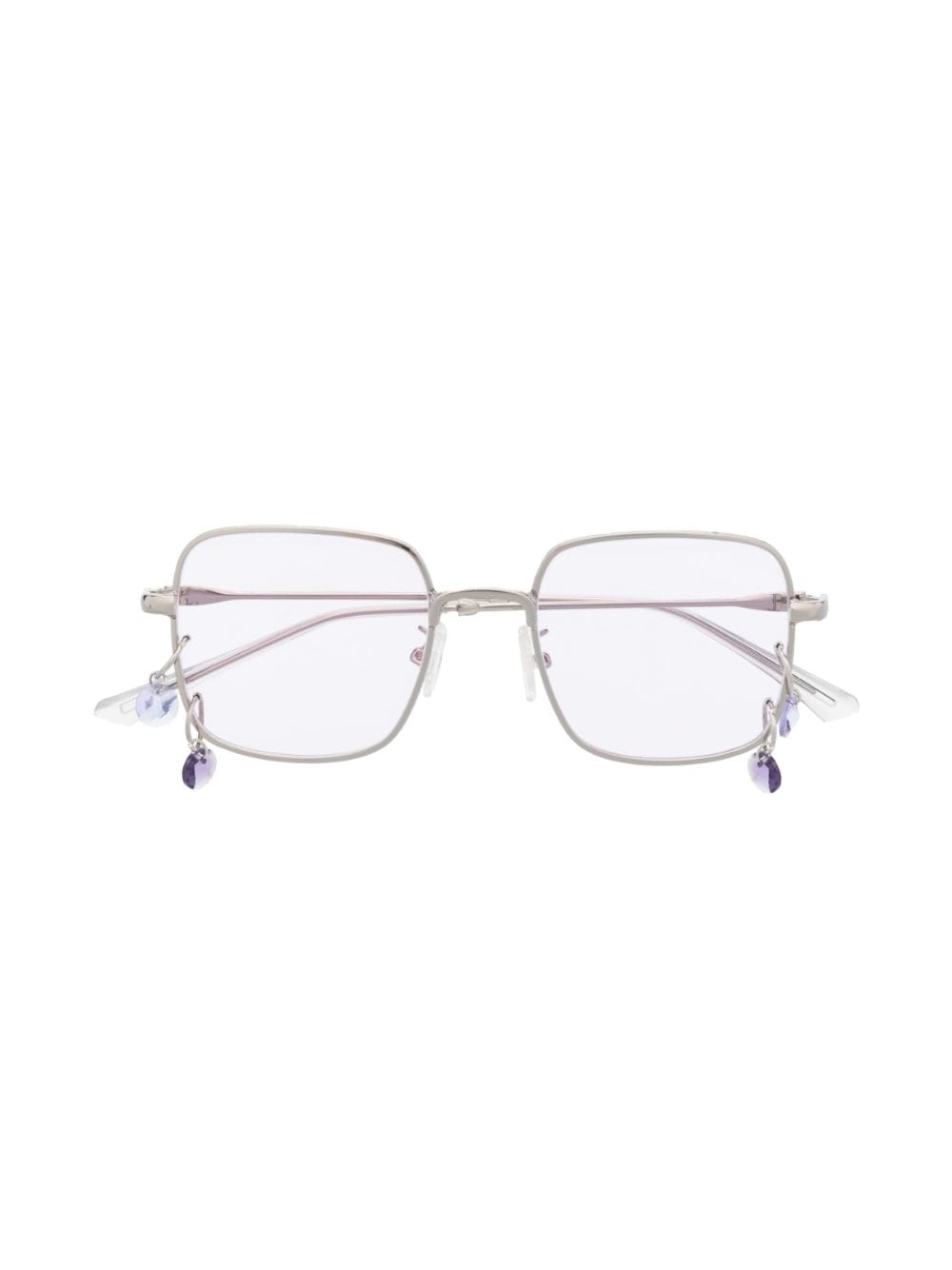 Monnalisa rhinestone-embellished square-frame sunglasses - Silver von Monnalisa