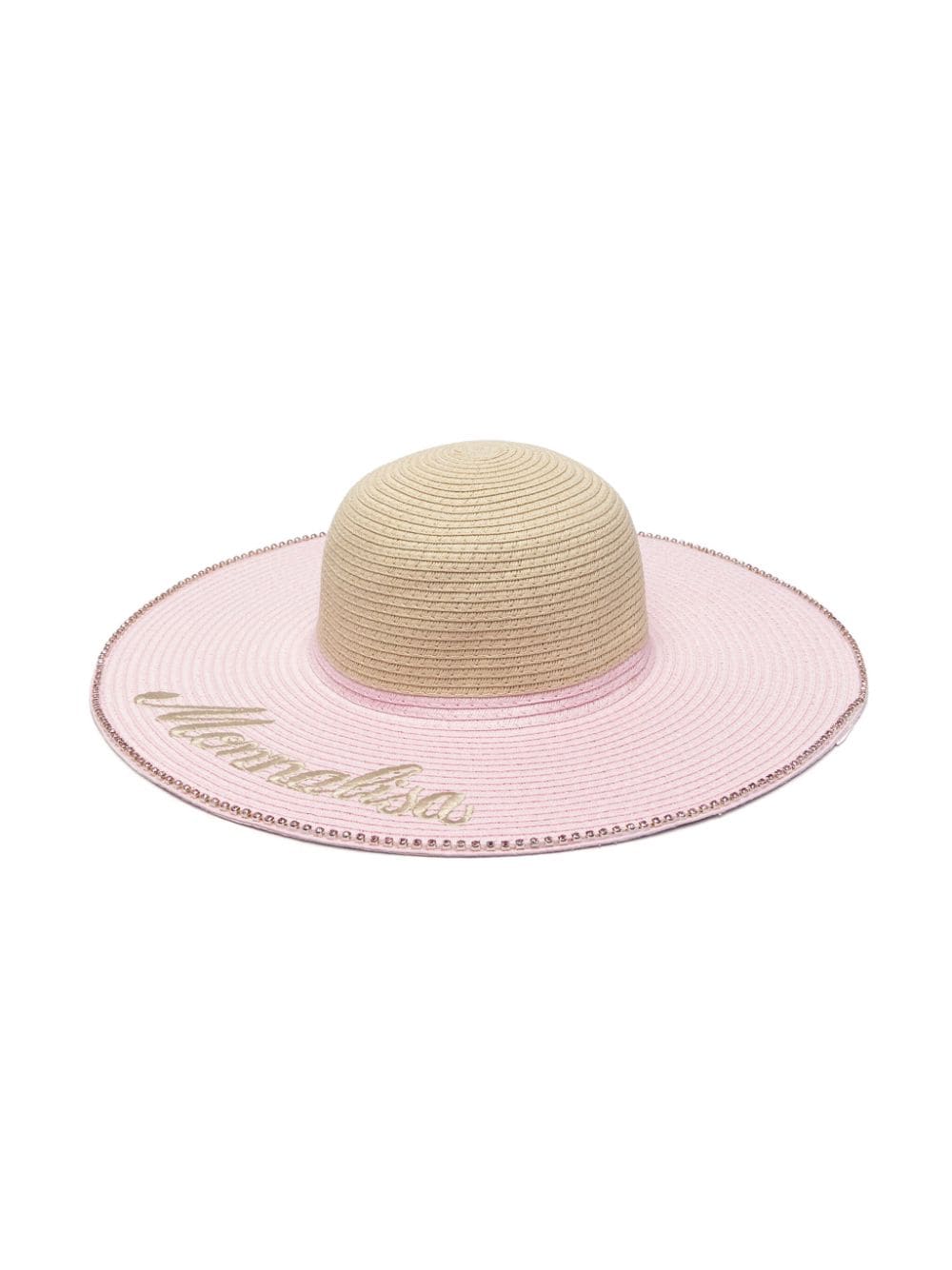 Monnalisa rhinestone-embellished sun hat - Pink von Monnalisa