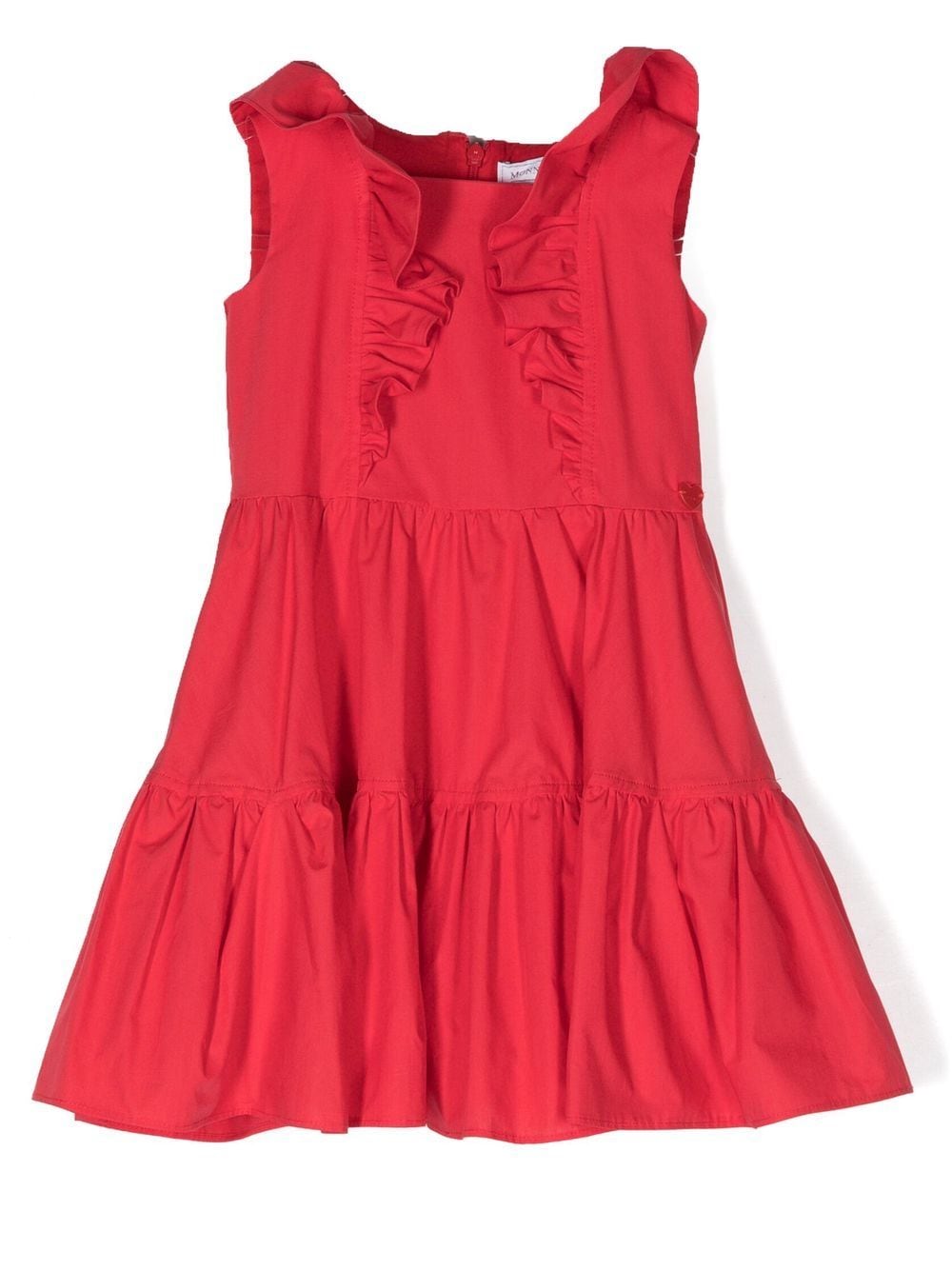 Monnalisa ruffle-detail dress - Red von Monnalisa